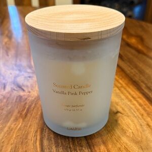 New Laline Israel Vanilla Pink Pepper Scented Candle - Cream 16.57 oz